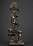 Statue Baoulé de Côte d'Ivoire de 23.5 cm