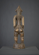 Statue Sénoufo de Côte d'Ivoire de 47 cm